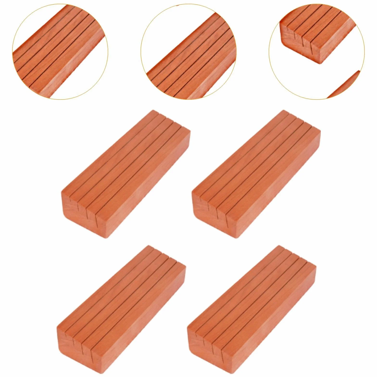 Soportes de Madera para Cartas de Juego para Niños Y Ancianos, 4 Piezas