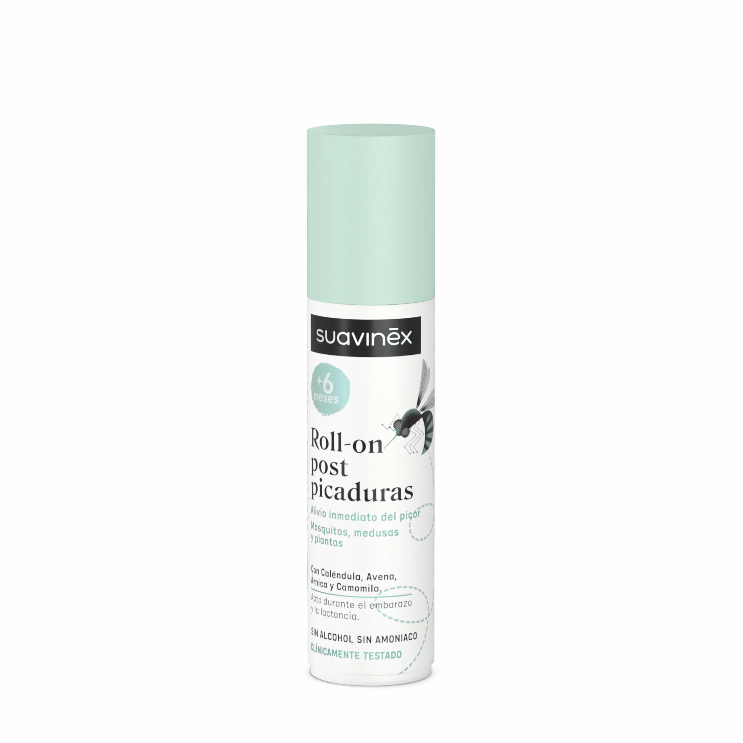 Suavinex Roll On Post Picaduras de Mosquitos, Plantas y Medusas, Sin Alcohol, Sin Amoniaco, 15 ml