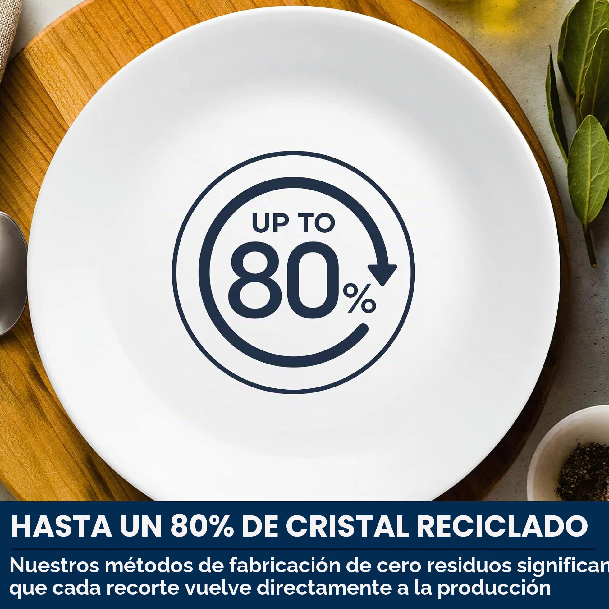Corelle Winter Frost juego de vajilla 12 piezas para 4 personas, resistente Vitrelle vidrio ultrarresistente, microondas, horno, congelador y lavavajillas, diseño festivo blanco