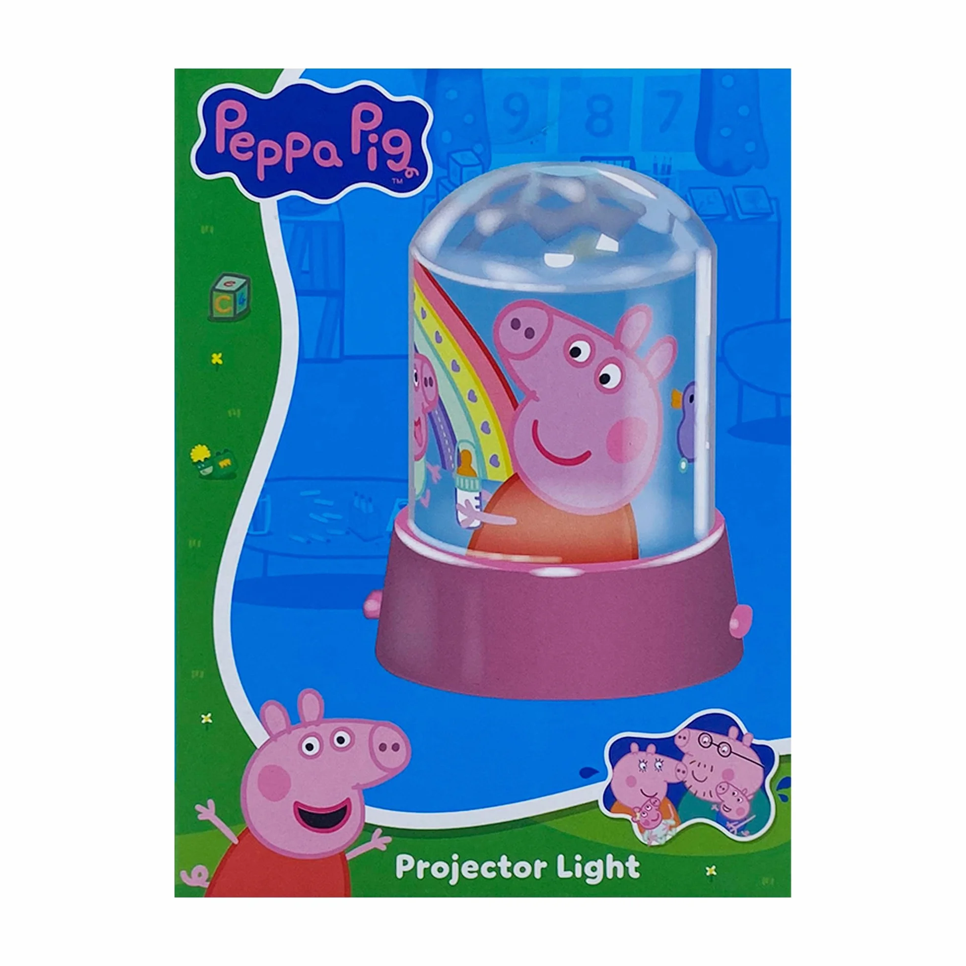 WONDEE Peppa Pig Lámpara Proyector Infantil 2 Modos Quitamiedos Fija y Proyector de Luces Regalos para Bebés Niñas Niños 6 meses a 5 años