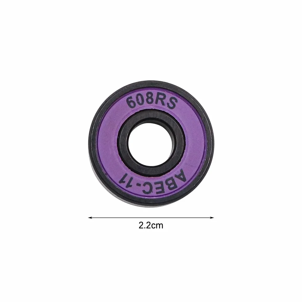 Rodamientos para monopatín 608 RS ABEC-11 Alta Velocidad (púrpura)