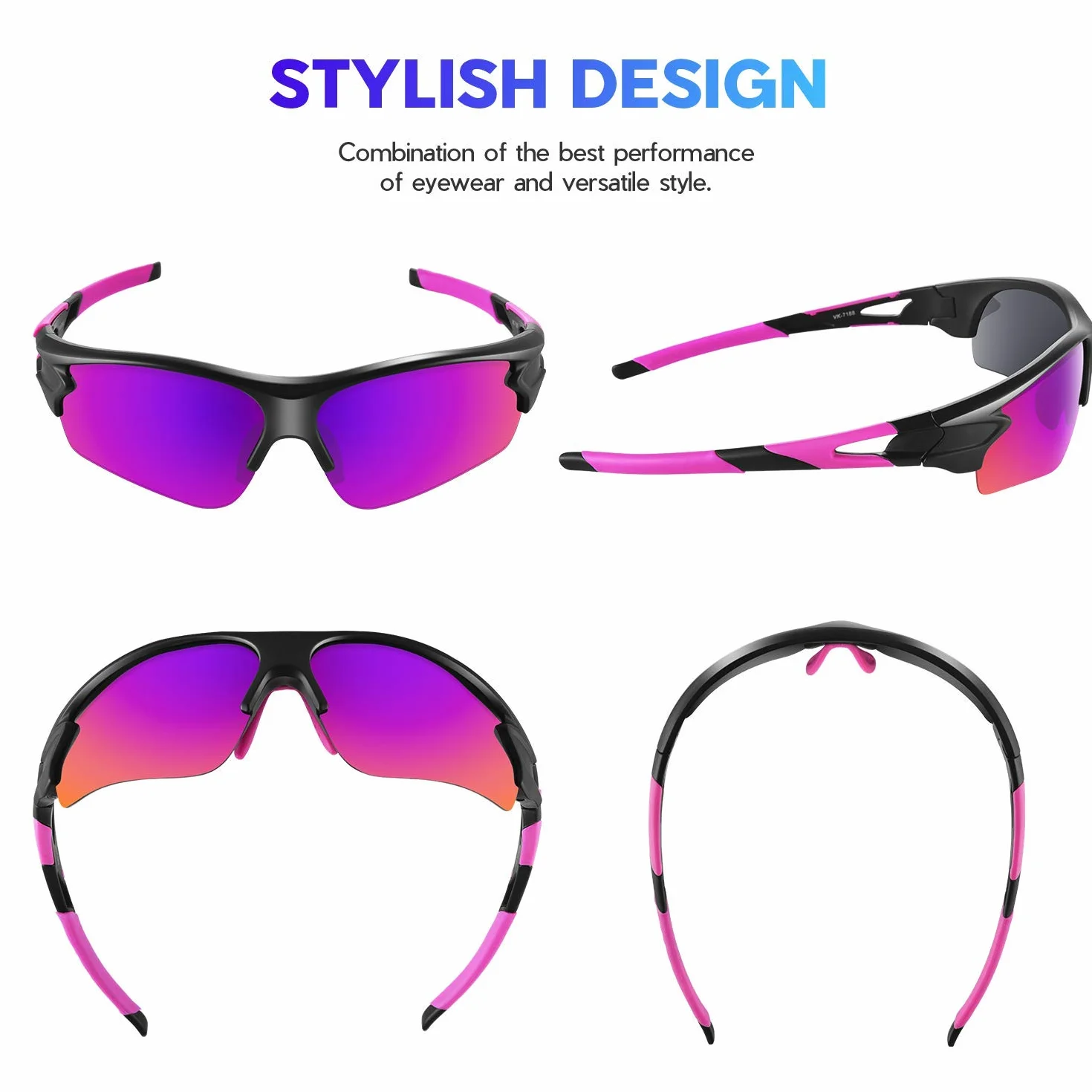 BEACOOL Gafas Ciclismo Polarizadas Protección UV Deportivas Hombre Mujer