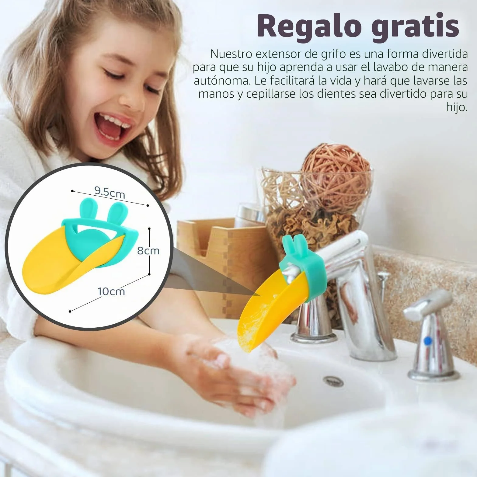 Onasti Taburete de 2 Pasos para Bebé y Niños Pequeños, Altura Ajustable, Antideslizante, Gris