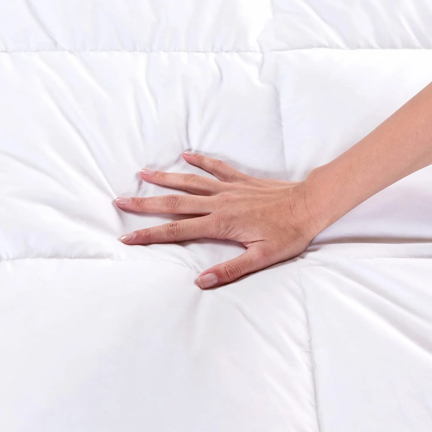 What the Sleep - Topper de Plumas 90x200 cm - Sensación Nube - Sobrecolchón Grosor 5 cm, Pluma 100%, Transpirable Gran Acogida, Extrasuave, Cubrecolchón