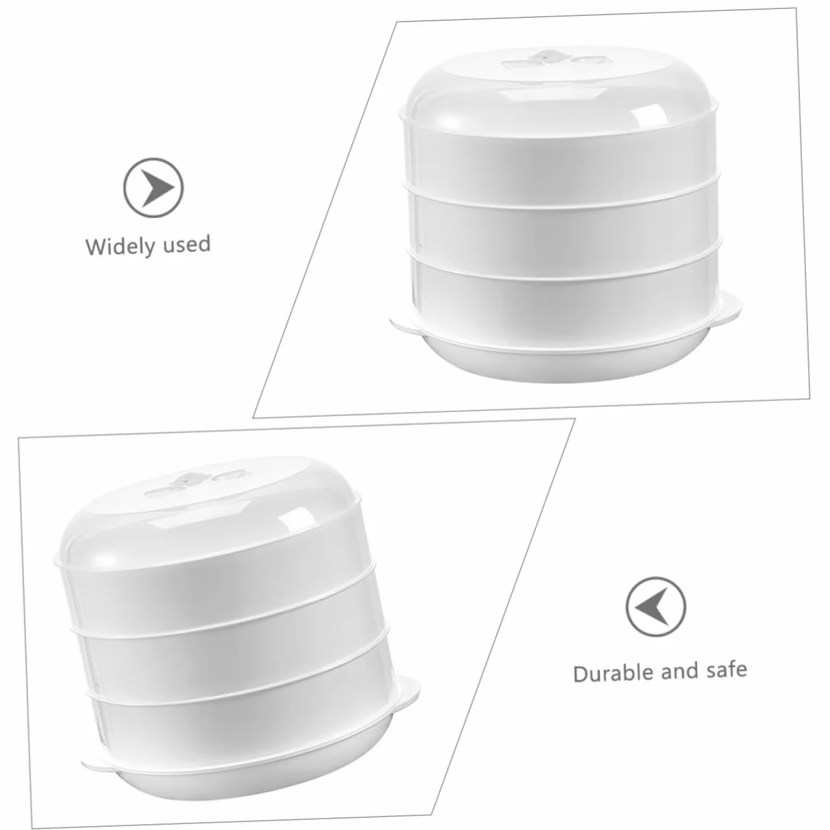 Cocedor al Vapor Microondas Tapa Resistente al Calor Apto para Verduras Pasta y Arroz Utensilio Cocina Fácil Limpieza y Duradero
