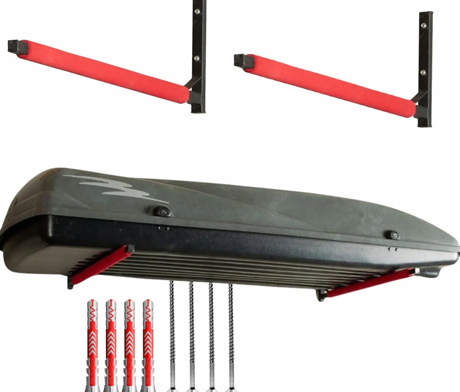 Pallit Soporte de pared universal 40 kg para cajas de techo canoas tablas de surf