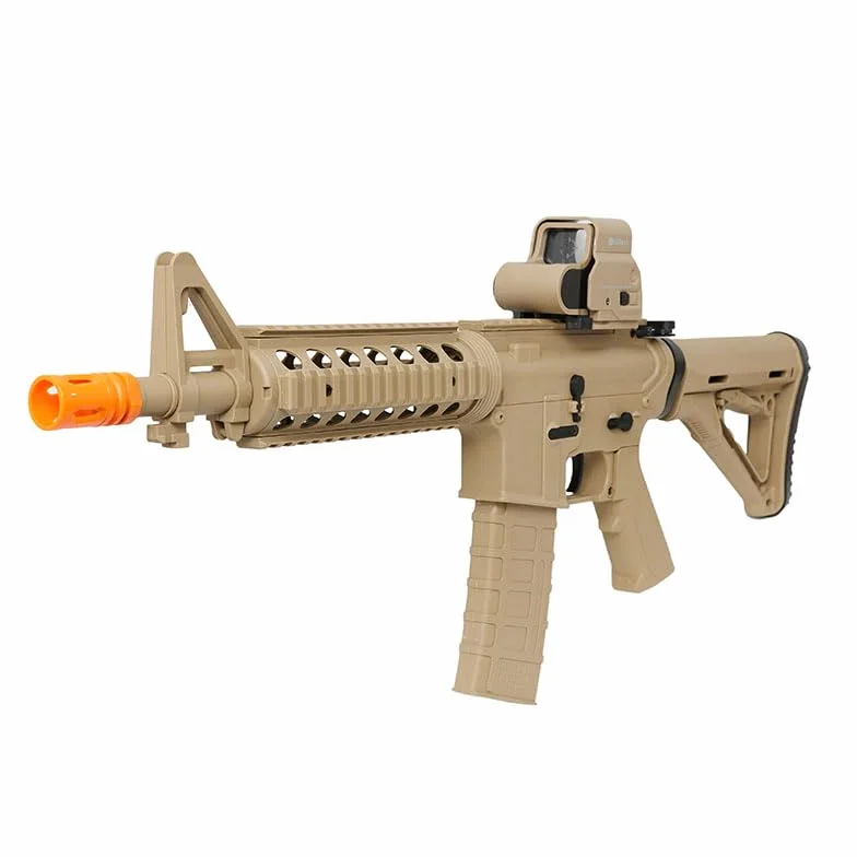 Pistola de Gel M4A1 Splat Killer FK ARMY Tan - Hasta 15m, Incluye Batería, Cargador, Gafas y 20.000 Bolas