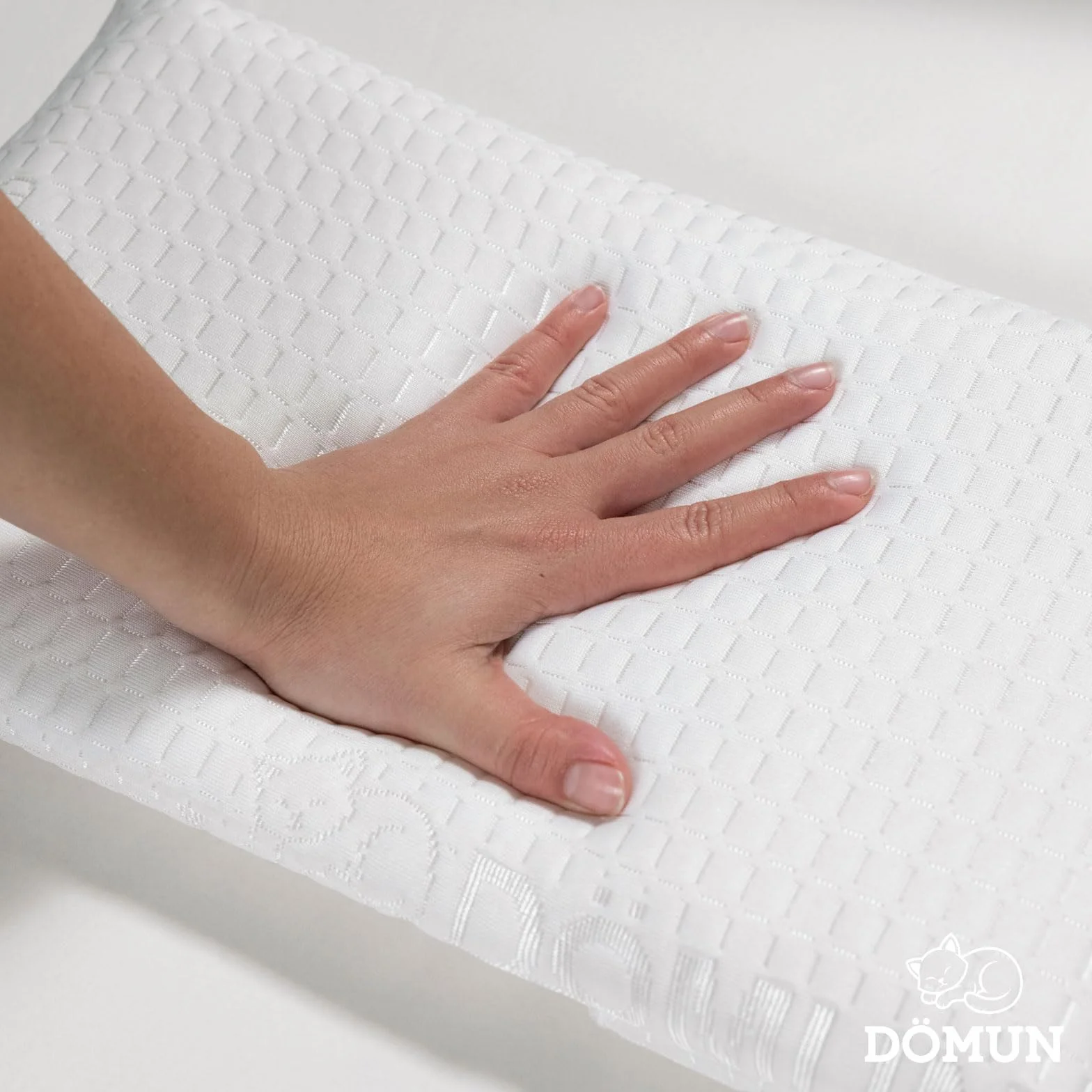 Almohada Viscoelastica Bebé DÖMUN Baby Calm, Cojin Plagiocefalia Antiahogo Antireflujo Transpirable 0-3 Años