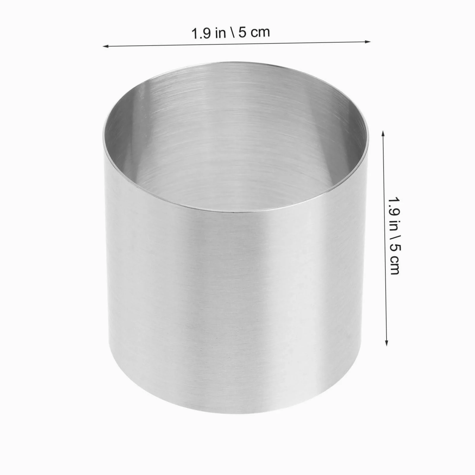 Hemobllo Molde Fácil de Limpiar y Desmoldar 8 Piezas, Redondo para Pastel de Acero Inoxidable Adecuado para Mini Tartas y Postres DIY