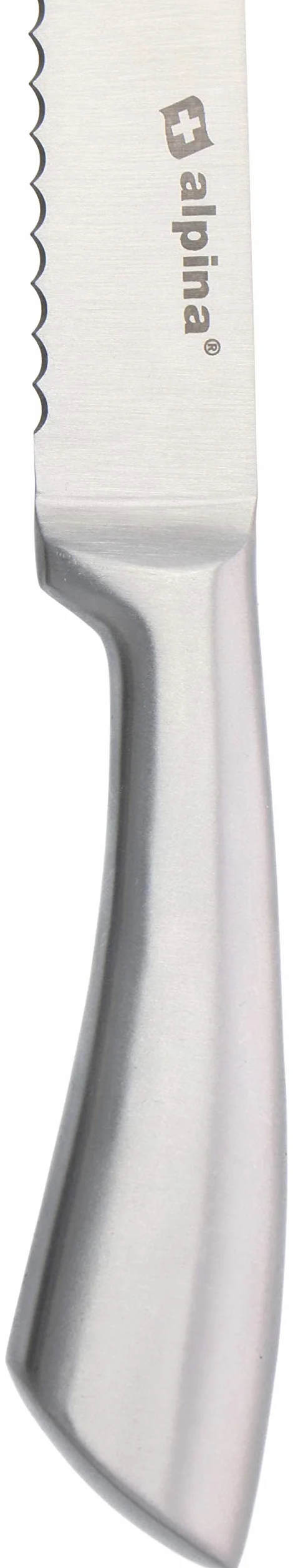 alpina Cuchillo de Pan, Metal, Plata, One Size