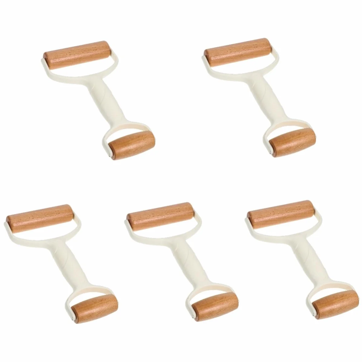 PRETYZOOM 5piezas Rodillo De Pastelería De Doble Cabeza Herramienta De Cocina Para Hornear Para De Pizza Galletas y Tartas Diseño Ergonómico y De Limpiar