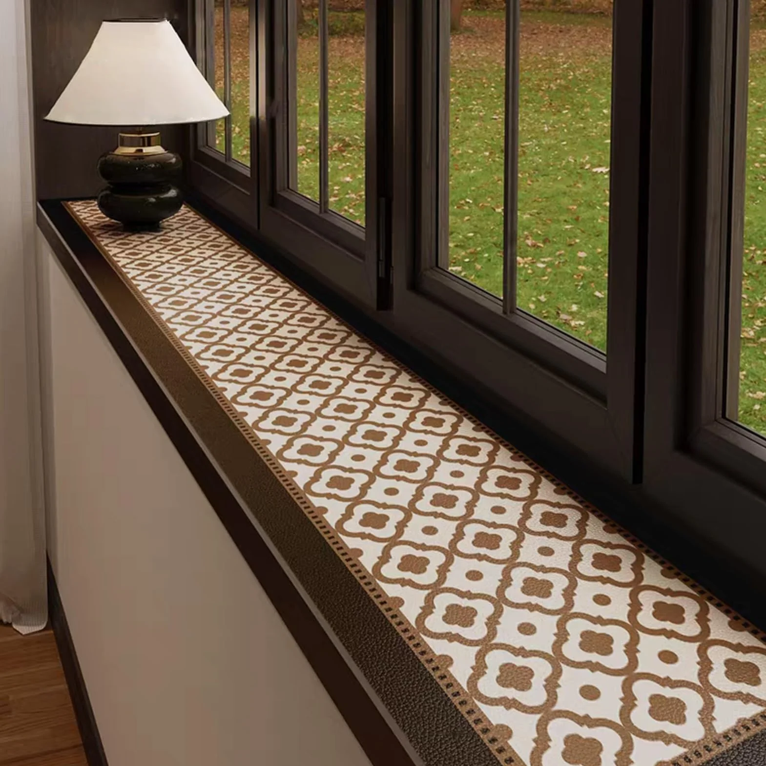 Alfombrilla de piel sintética impermeable de 15 x 200 cm, elegante funda protectora para superficies de 24-16-12-8 pulgadas, ideal para consolas, televisores, alféizares de ventanas y encimeras