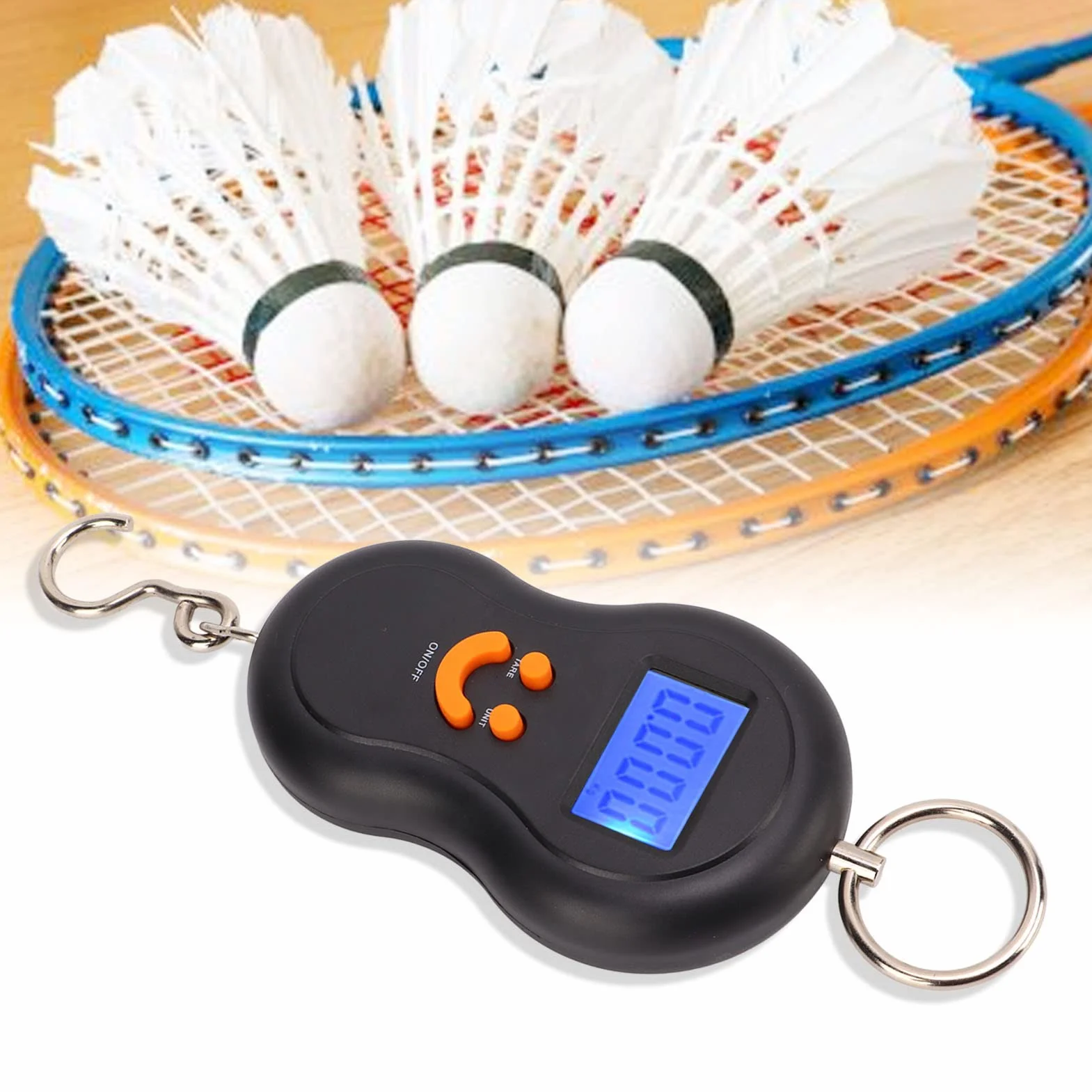 Calibrador de Tensión Electrónico con Pantalla Digital LCD Resistencia a la Vibración Bádminton Tenis