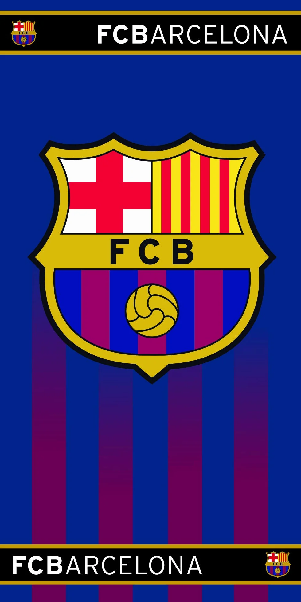 Fc Barcelona Toalla 100% Algodón 70 X 140 Cm Azulgrana