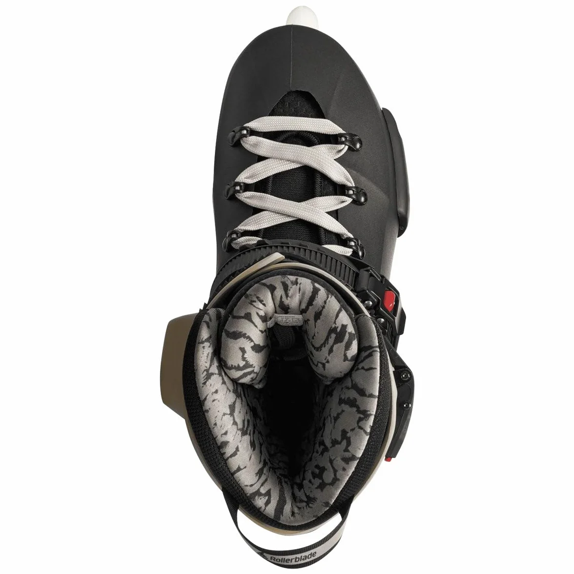 Rollerblade Twister XT Patines Freeskate Urbano Negro/Arena/Rojo con Ruedas Hydrogen Spectre 80 mm y Guía de Aluminio Extruido