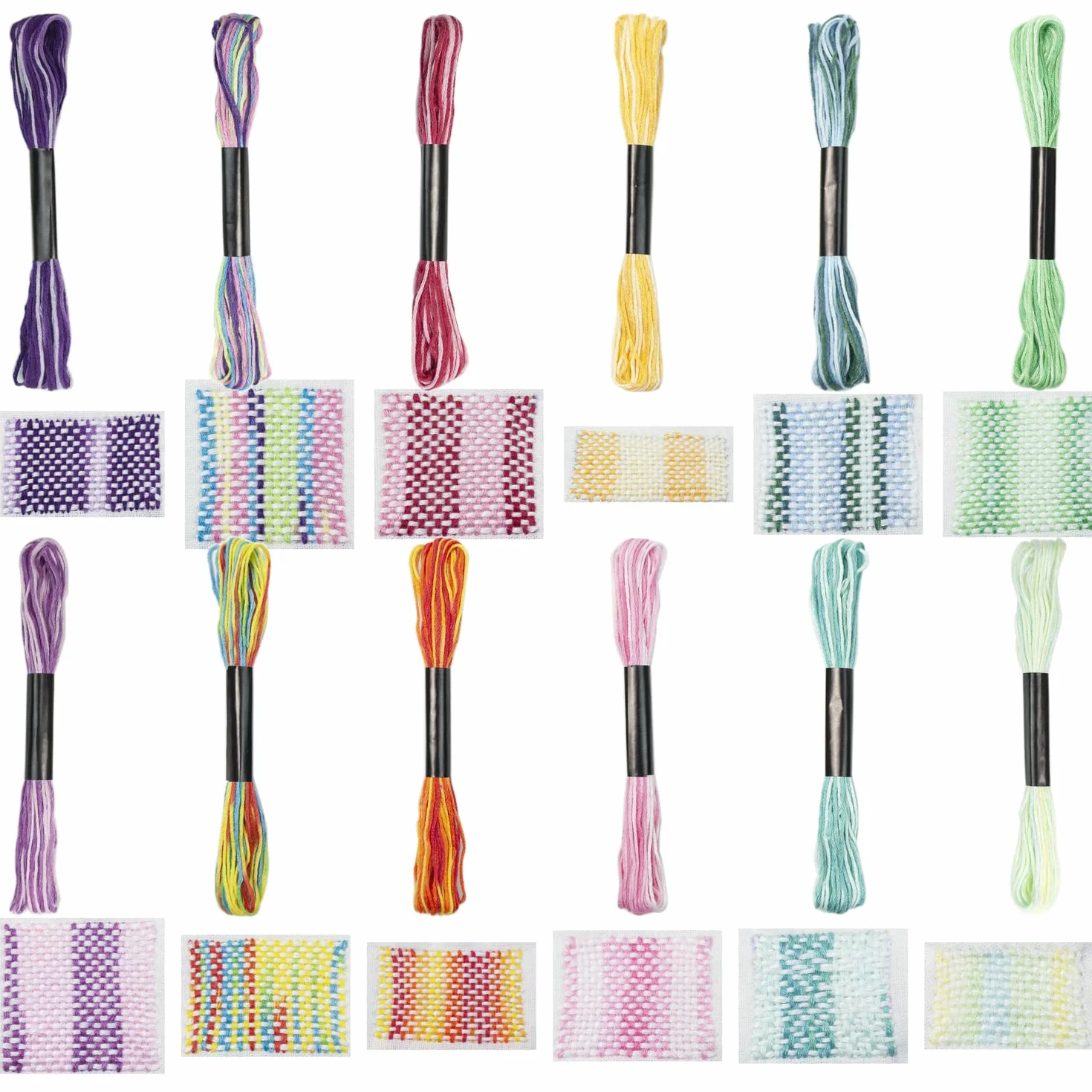 Zalati Mini juego de cuerda de telar 14 ganchos rápido Speedweve Stoppelle para jeans, ropa calcetines reparación DIY patrones artísticos