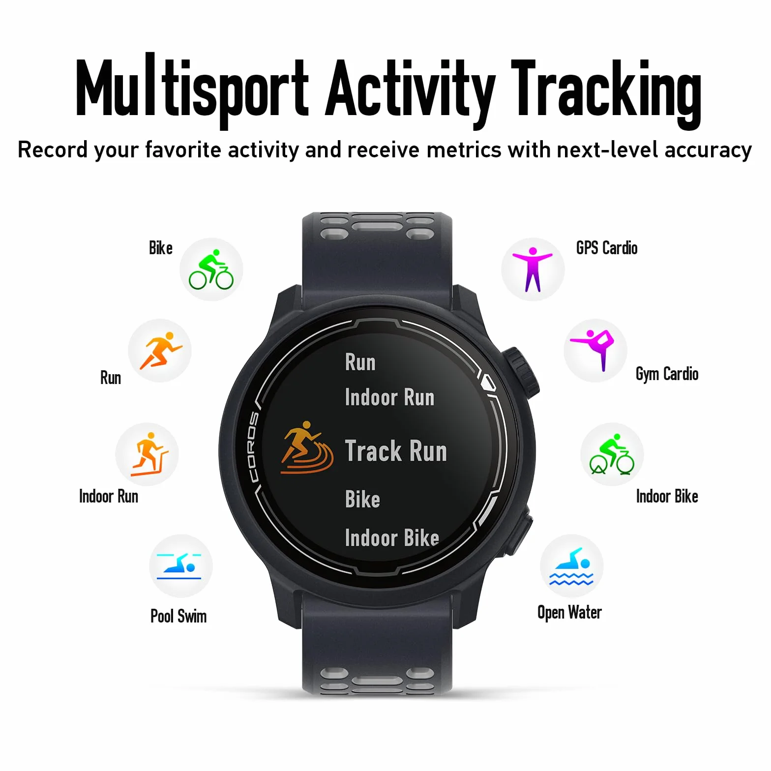 COROS Pace 2 Premium GPS Sport Watch Dark Navy Nylon Band