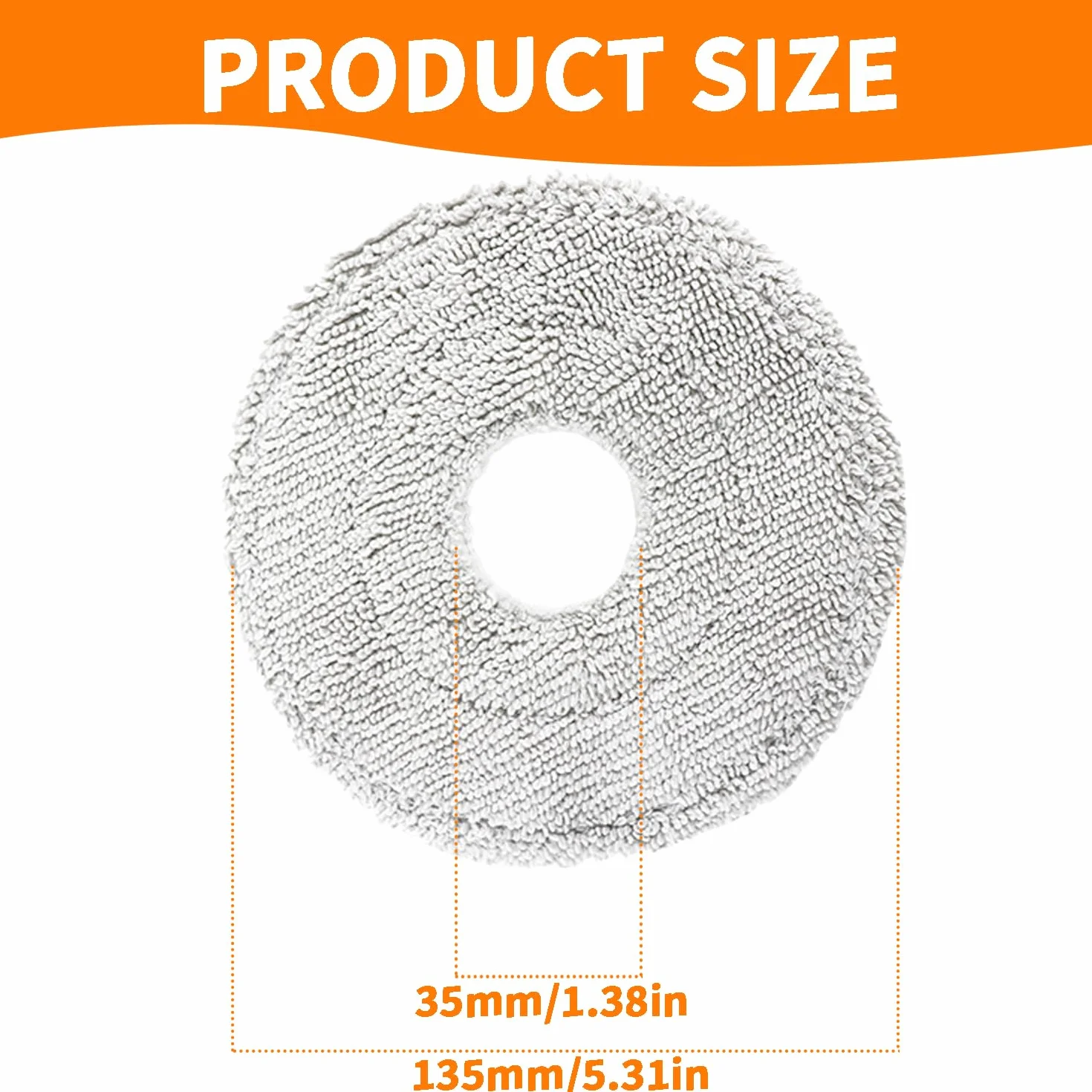 6 Piezas de paños de repuesto para Dreame L10 Ultra L10s Pro L10s Ultra L20 Ultra Xiaomi X10+ aspiradora Robot, Juego de Accesorios de Mopa Húmeda de Microfibra Lavable