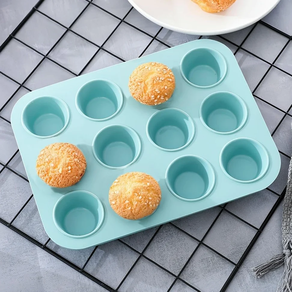 NYSDM - Juego de 30 Utensilios antiadherentes de Silicona para Hornear, Incluye Molde para Hornear, Molde para Pasteles, Molde para donas, Molde para Muffins y 24 moldes de Silicona para Cupcakes