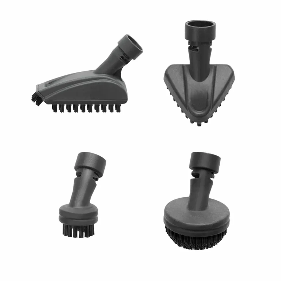 Polti Vaporetto PAEU0399 Kit de 4 Cepillos Pequeños con Cerdas de Nylon para la Limpieza de Azulejos, Cocinas, Juntas y Sanitarios