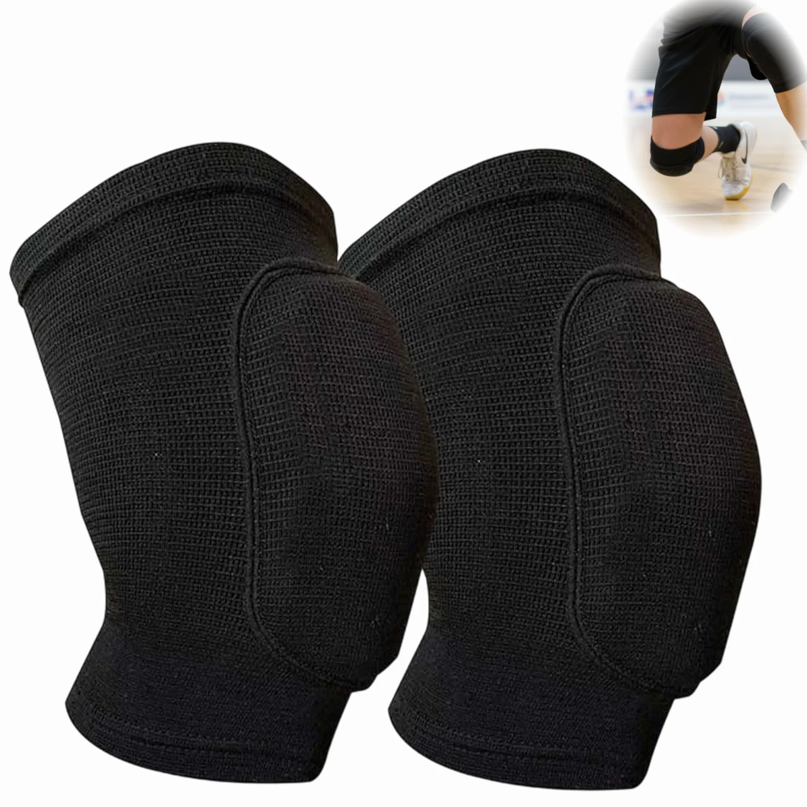 Rodilleras para bailar niños elásticas voleibol amortiguadoras acolchado EVA protección rodilla