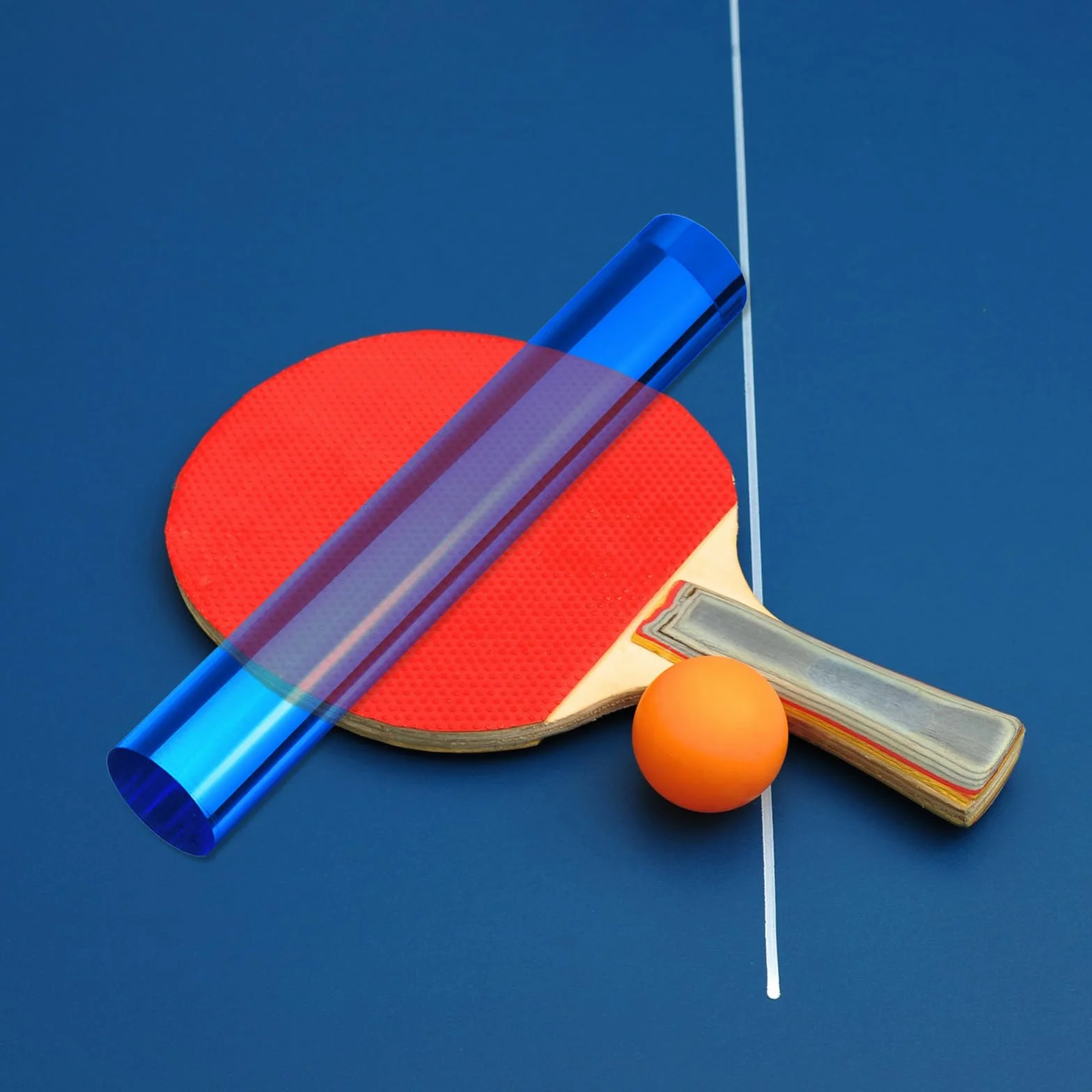 PATIKIL Rodillo de goma para tenis de mesa, barra de pegamento de plástico, herramienta adhesiva para montar raqueta