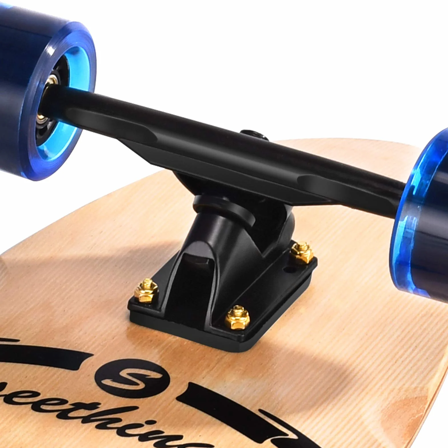 Monopatín Longboard Completo 42 Pulgadas Arce Artesanal Crucero Tallado Estilo Libre Cuesta Abajo