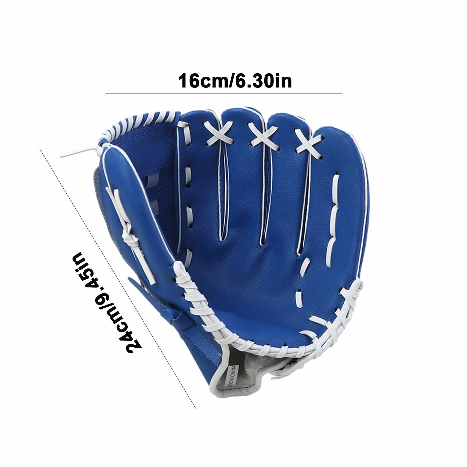 Mitón de Béisbol para Jóvenes Guantes Deportivos de Cuero PU Pitcher Batting T acolchados para Atrapar