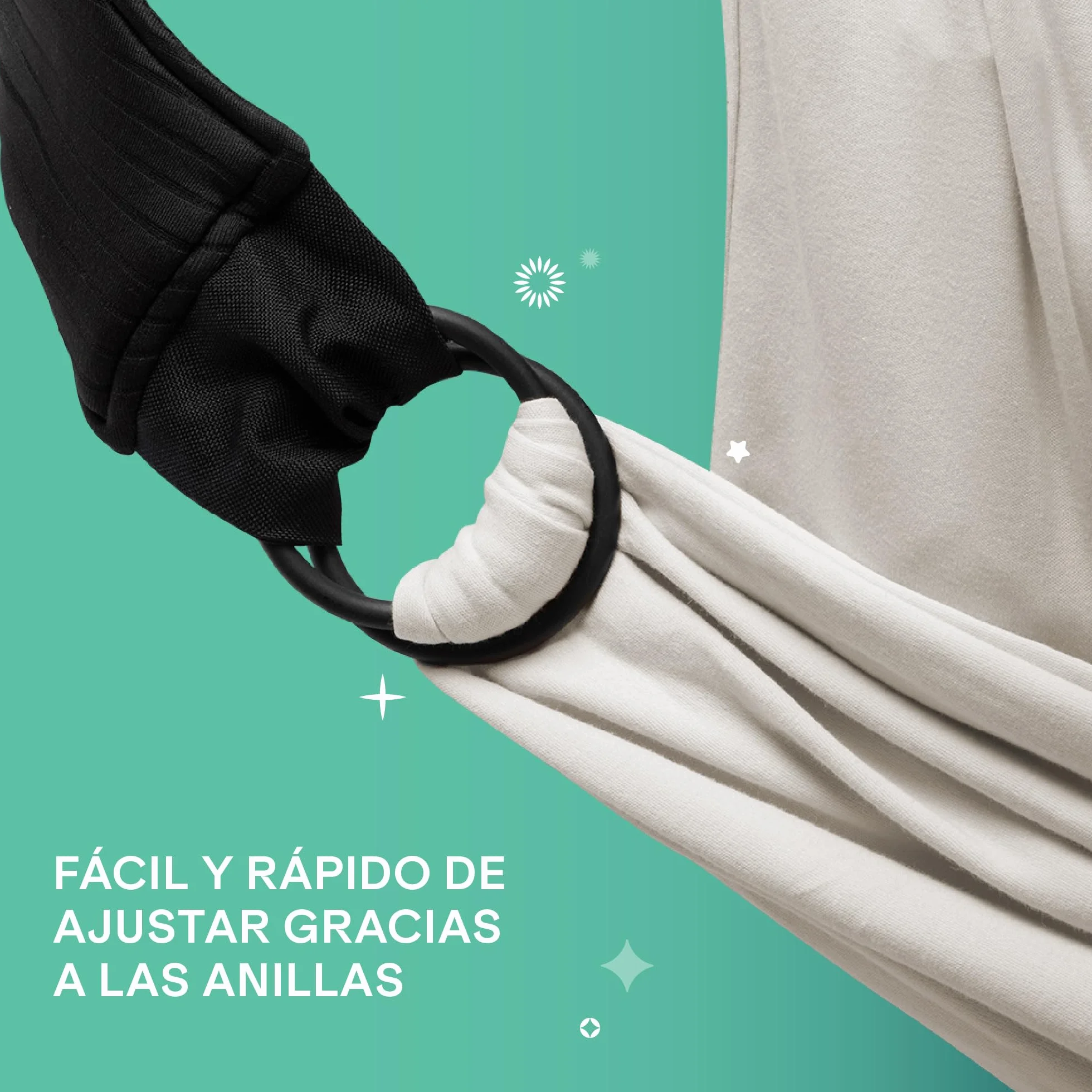 Koala Babycare Fular portabebes Cuddle Band 2.0 100% algodón hasta 15 kg ajustable unisex