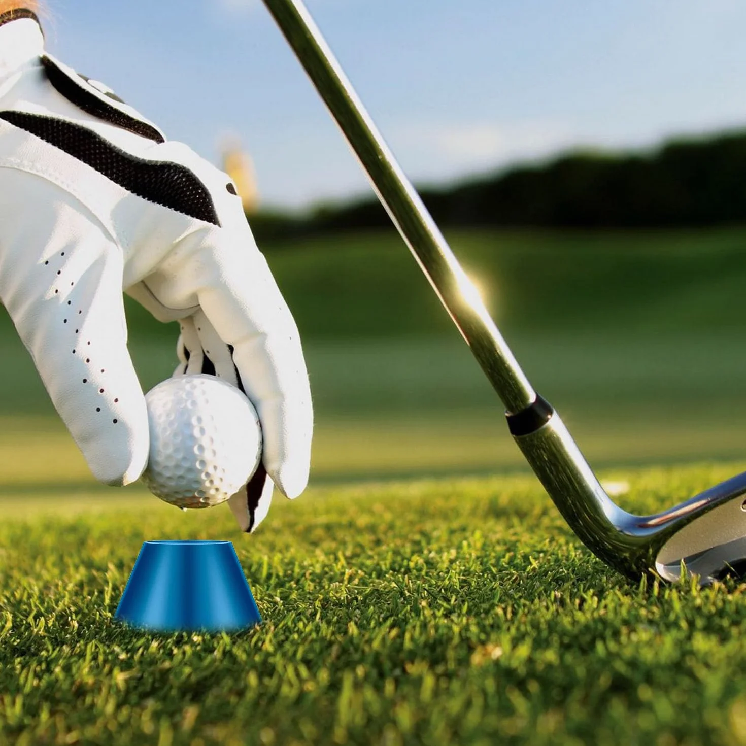 Jumbo Tees de Golf Caucho, Tees de Invierno Goma Multicolor Varias Alturas para Interiores