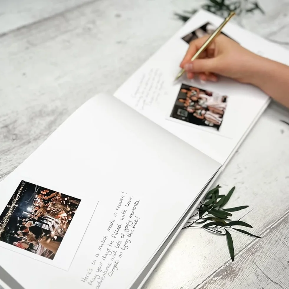 Personalizado Libro De Visitas Para Bodas Con Nombre/Fecha, Bautizos O Fiestas De Cumpleaños Libro De Visitas, Páginas Libro De Firmas Para Boda En Blanco