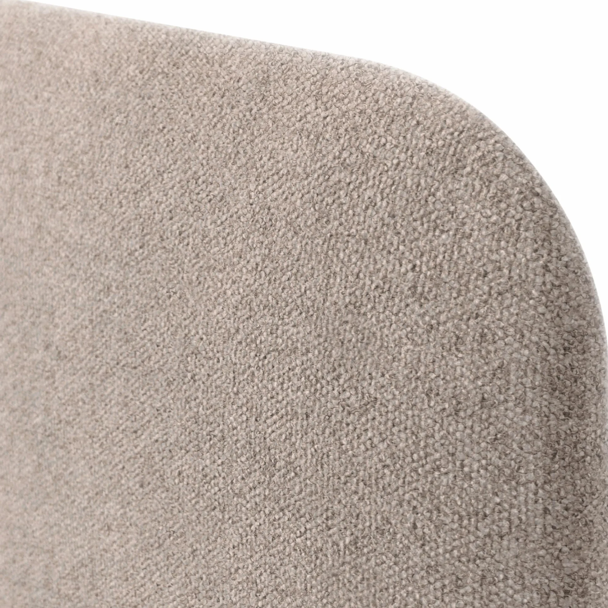 DHOME Cabecero Tapizado Liso Redondeado Tela Aqualine con Patas para Pared Acústicos Cabeceros Absorbentes Cabezal Cama Dormitorio (Arena, 135cm)