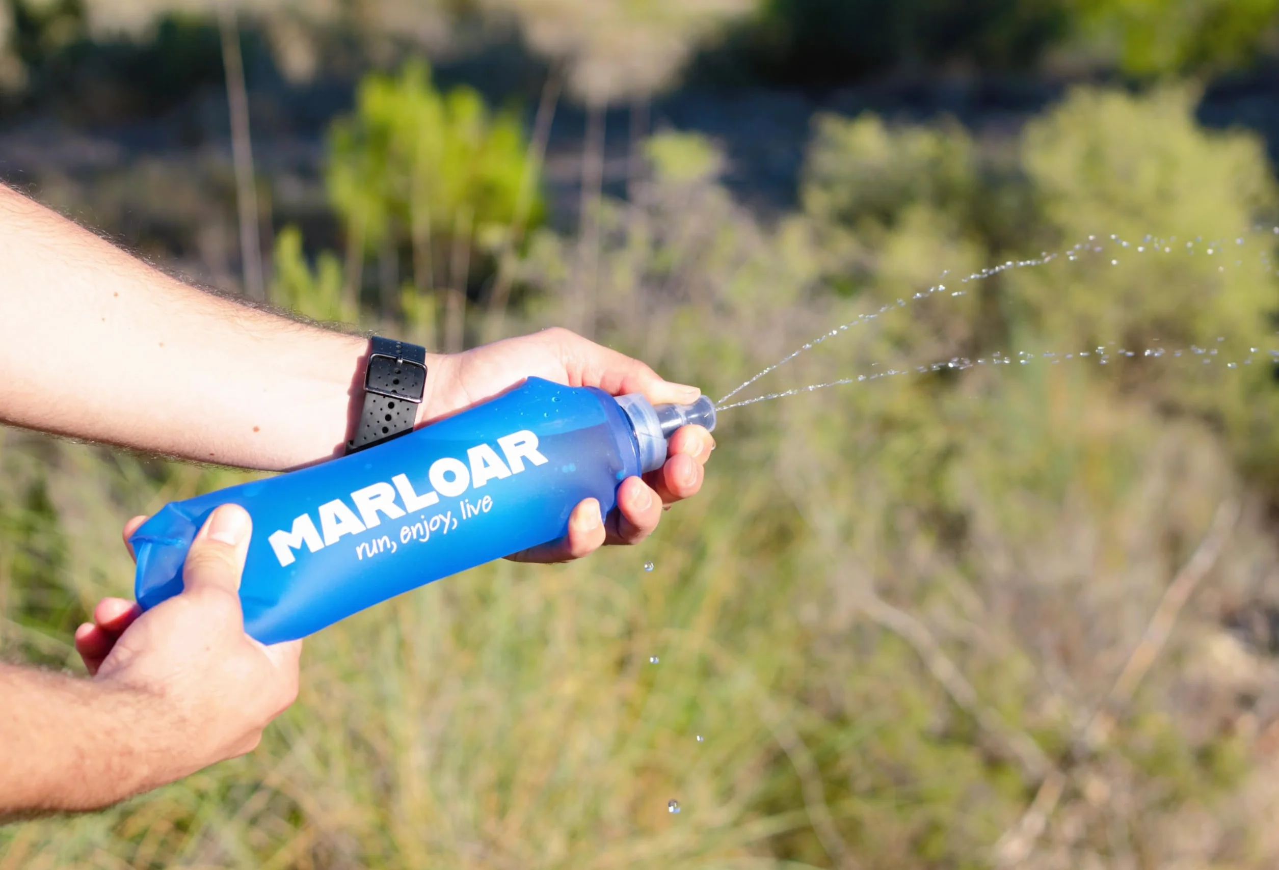 Soft Flask 500ml Botella Plegable Silicona Pack 2 Unidades para Running Trail Running Ciclismo Senderismo BPA Free AZUL 250 ML