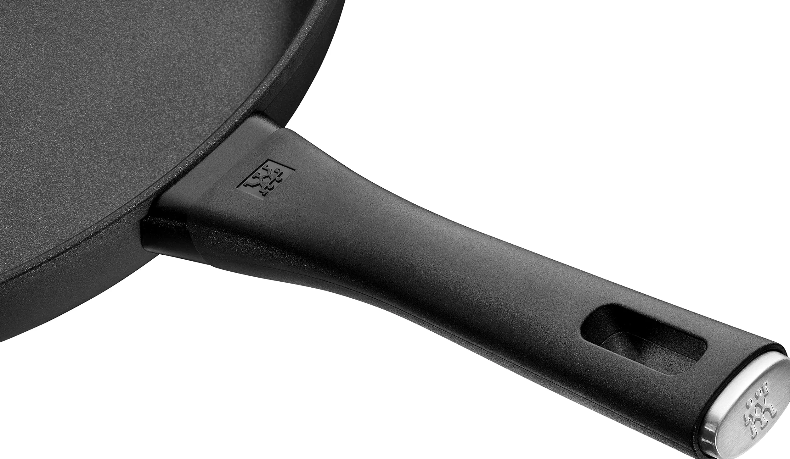 ZWILLING Wok de aluminio, 30 cm, con revestimiento antiadherente Duraslide Diamond de 4 capas con partículas de diamante, apta para inducción, color negro