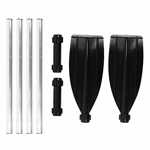 Aramox Remos Kayak Aleación Aluminio Desmontables 125 cm Flotantes Portátiles Pala Ancha Canoa Balsa Moto Acuática