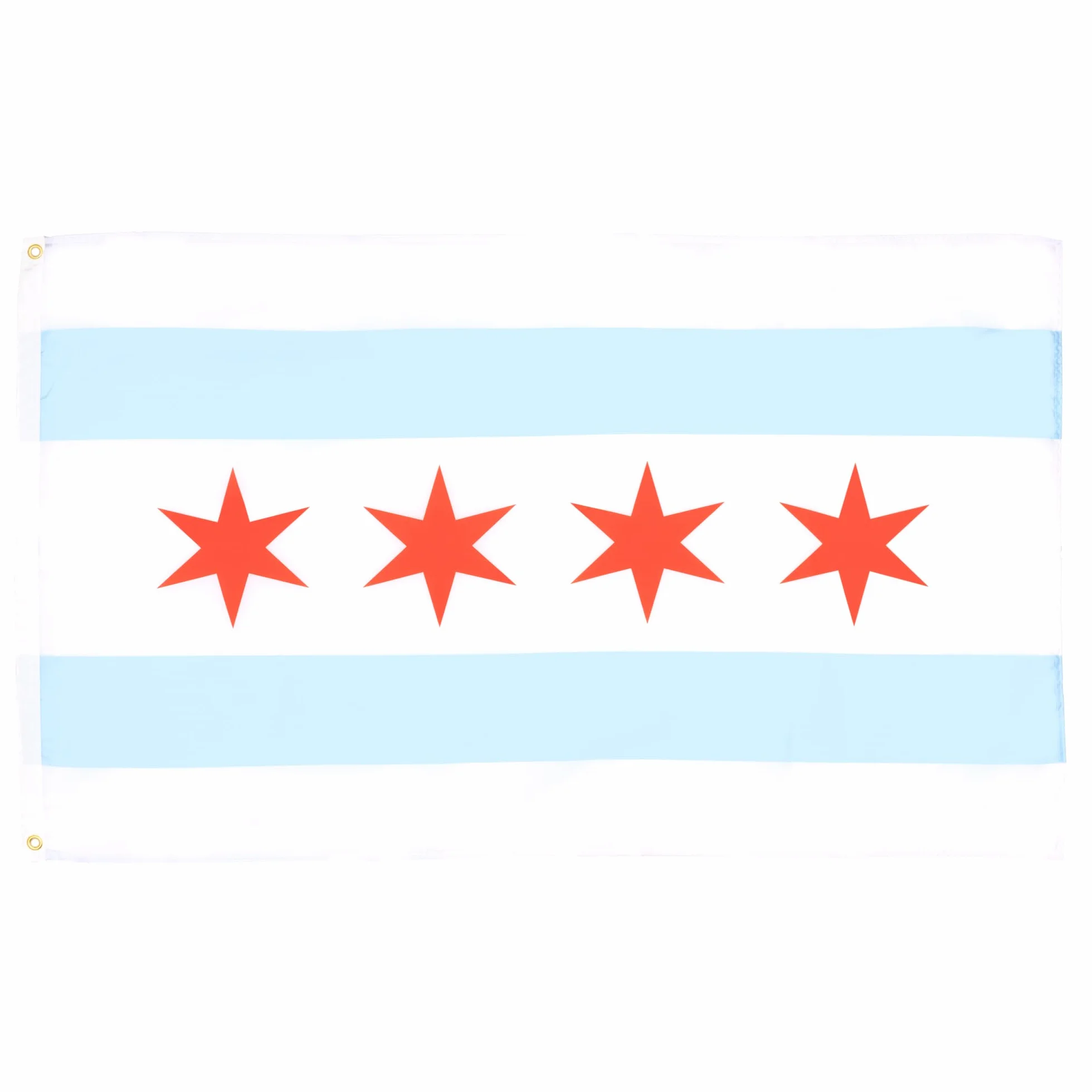 Bandera Chicago City 150x90 cm 100% Poliéster Ojales Metal