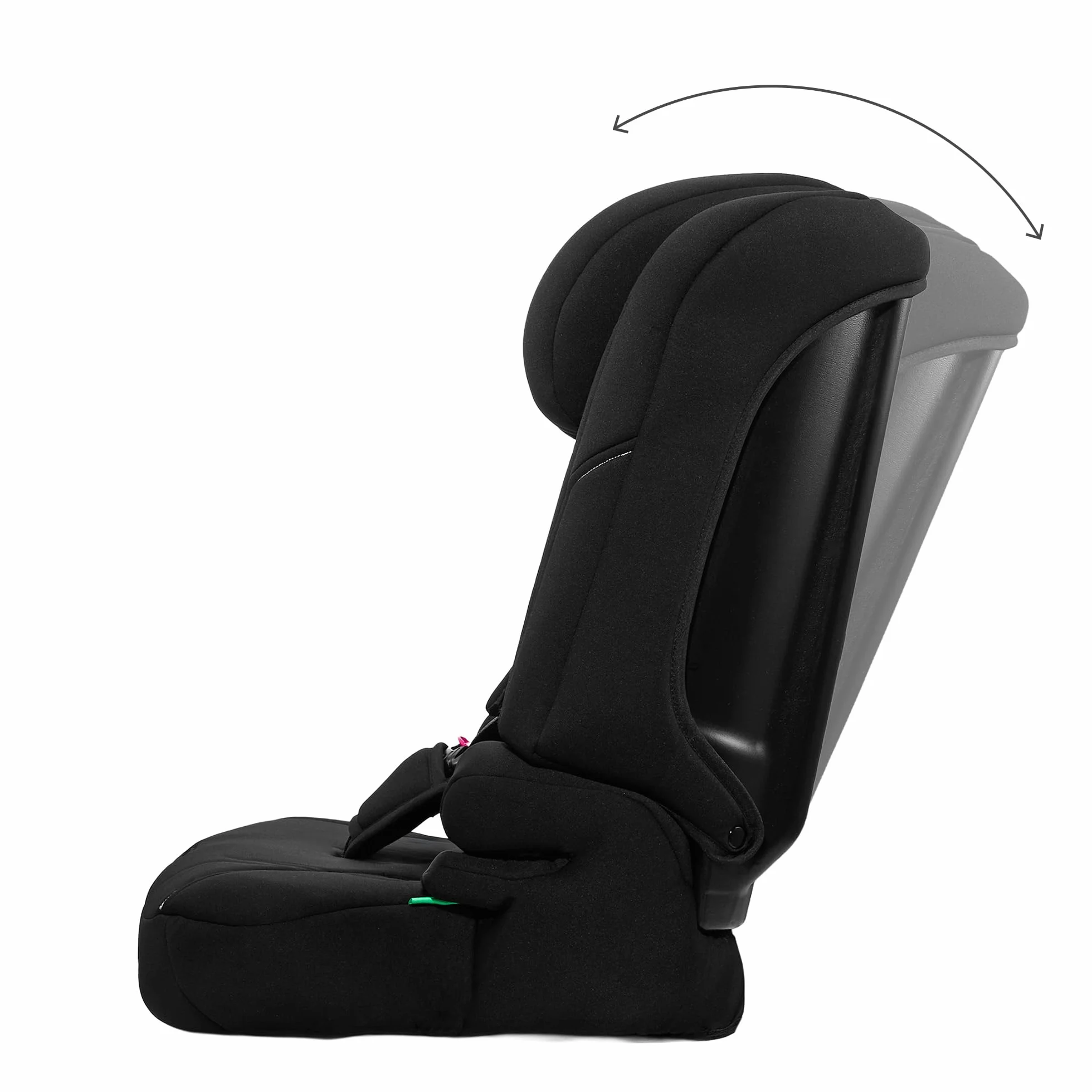 Kinderkraft I-COMFY Silla de coche ajustable 76-150 cm Respaldo ajustable Cinturón de seguridad 5 puntos Negro