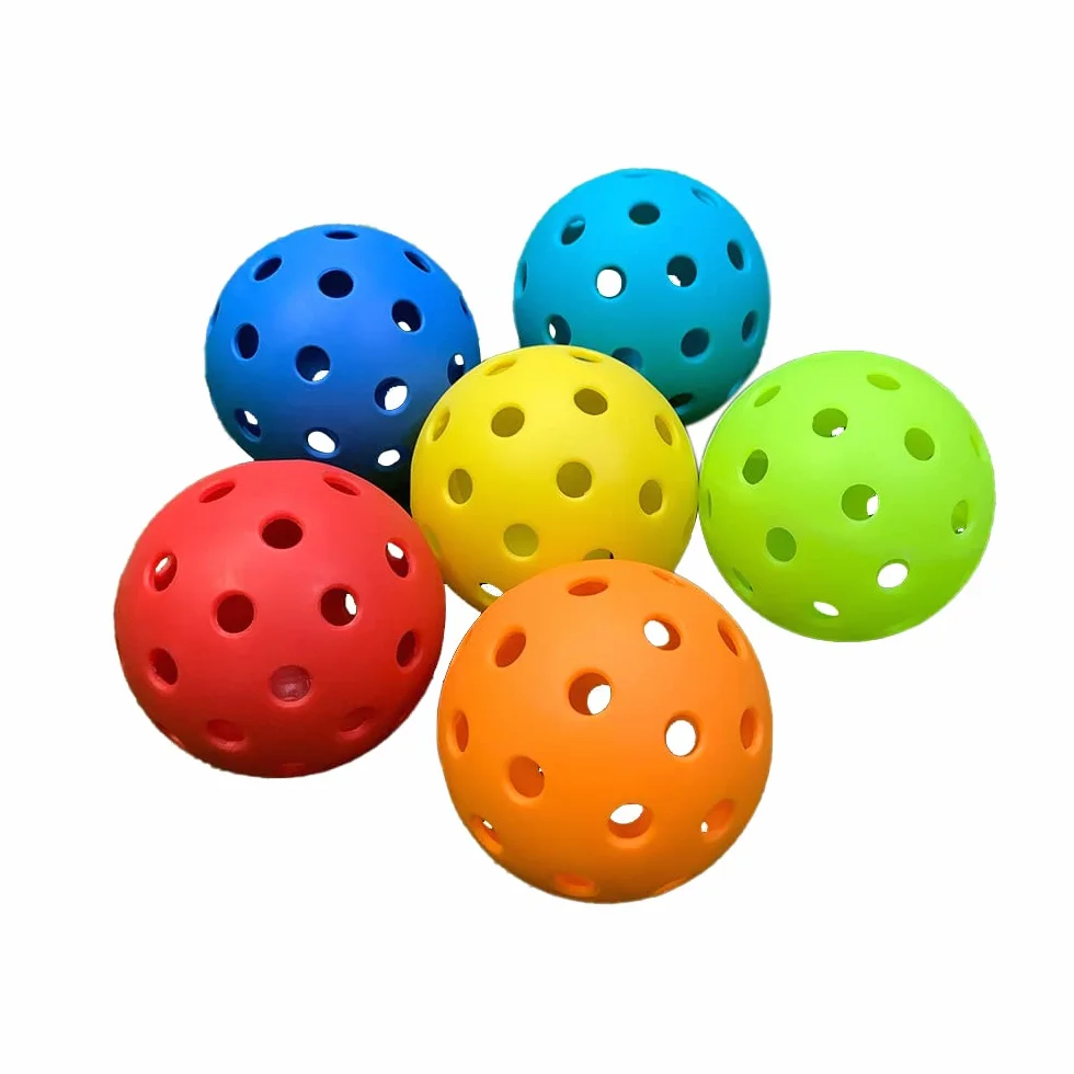 Floorball Unihockey juego 6 pelotas competición + entrenamiento 40 agujeros PKQ-01