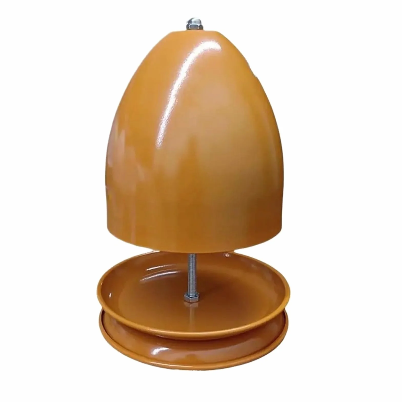 Estufa para Portavelas De Té Calentador de Velas té, Calentador Doble Pared, sobremesa, Horno, Metal(Orange)