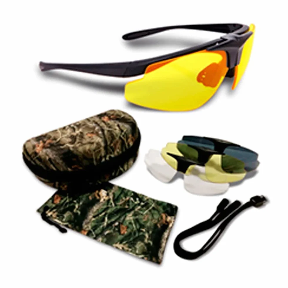 Hunter Gafas protección de Caza, Unisex Adulto, Negro, S