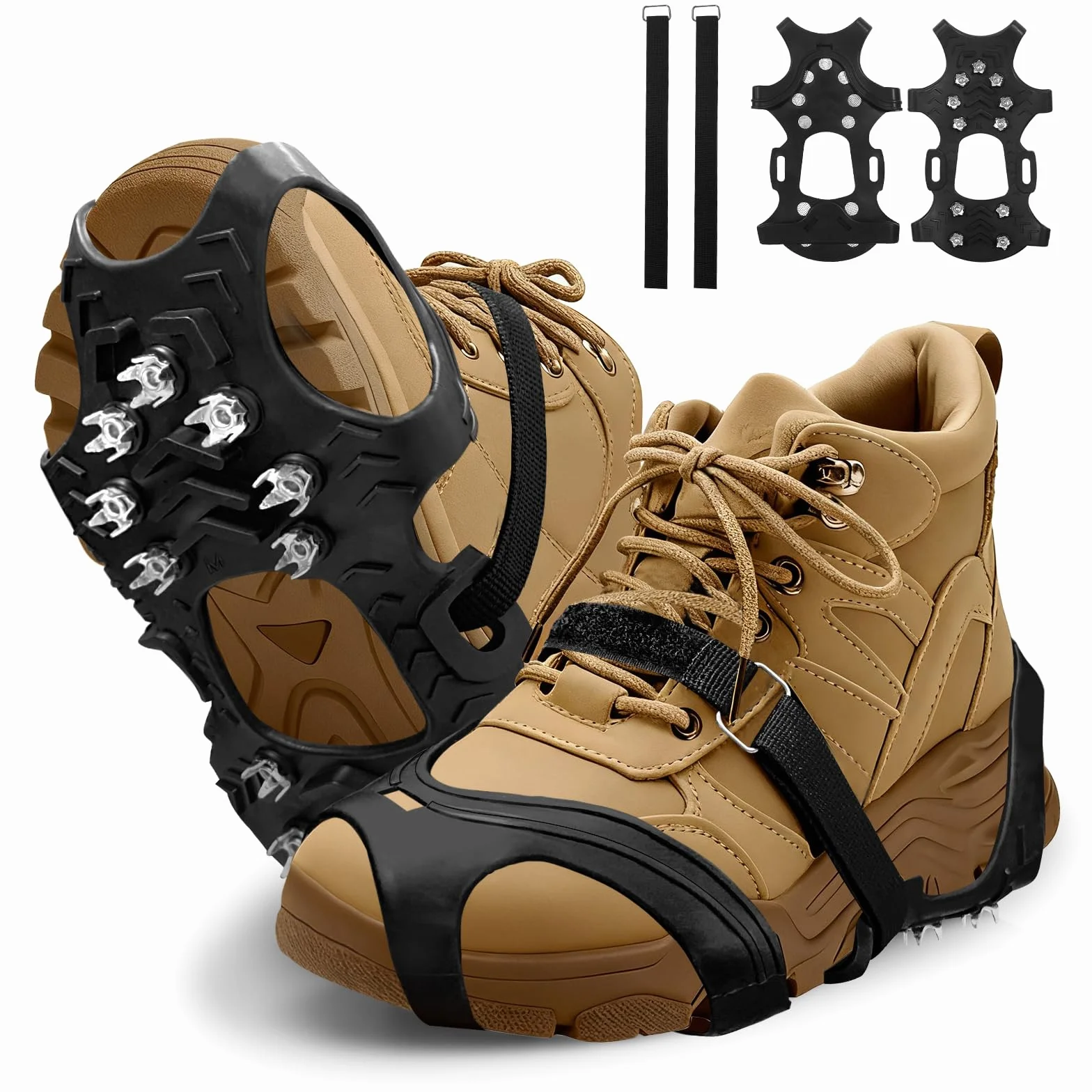 Bellanova 11 Dientes Crampones Ligeros para Zapatos de Senderismo y Botas, 35–48 EU