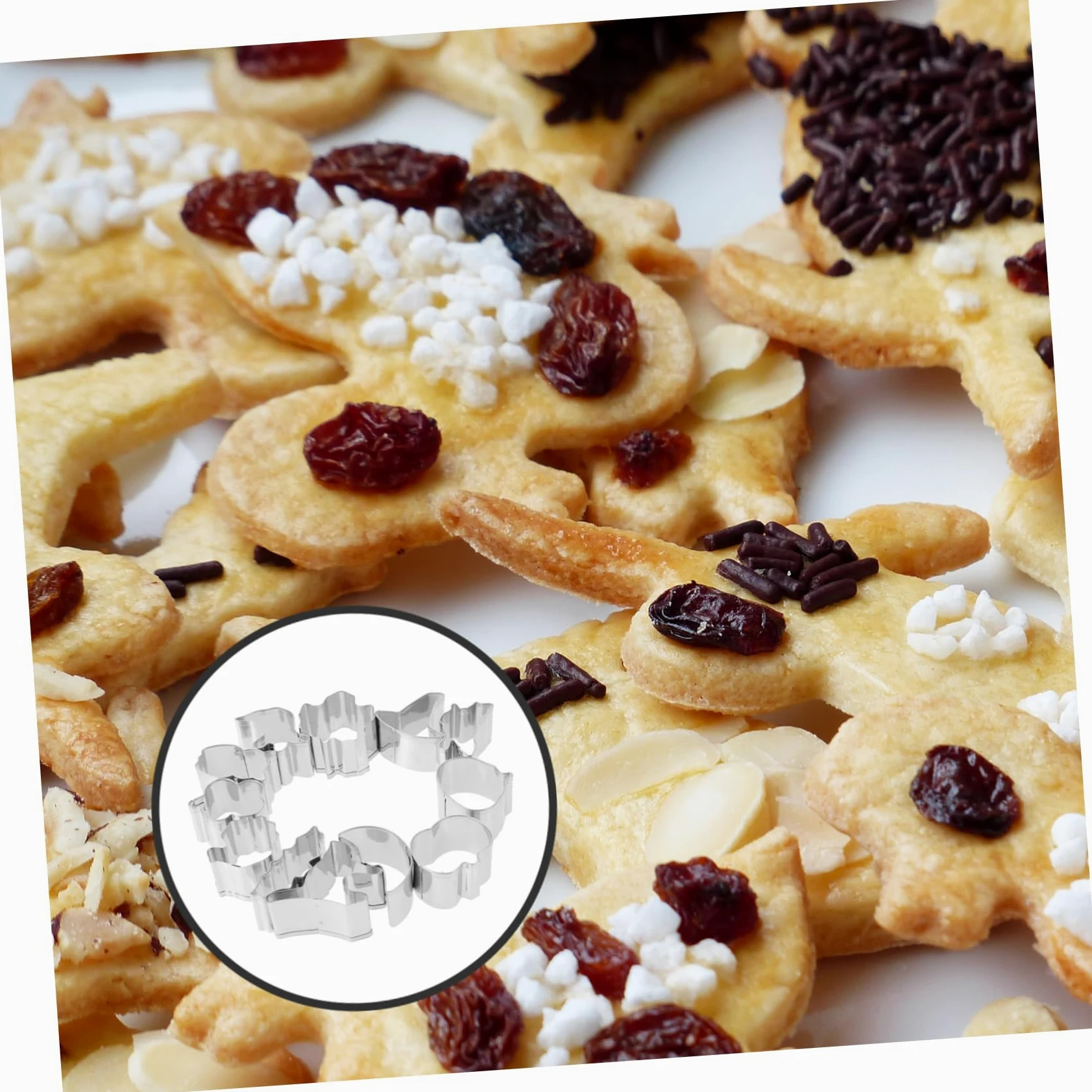 Cabilock Cortadores De Galletas De Halloween Inoxidable De Mini Moldes Para Galletas De Calabaza Herramientas Convenientes Para Repostería Y Diy 12 Piezas X 5