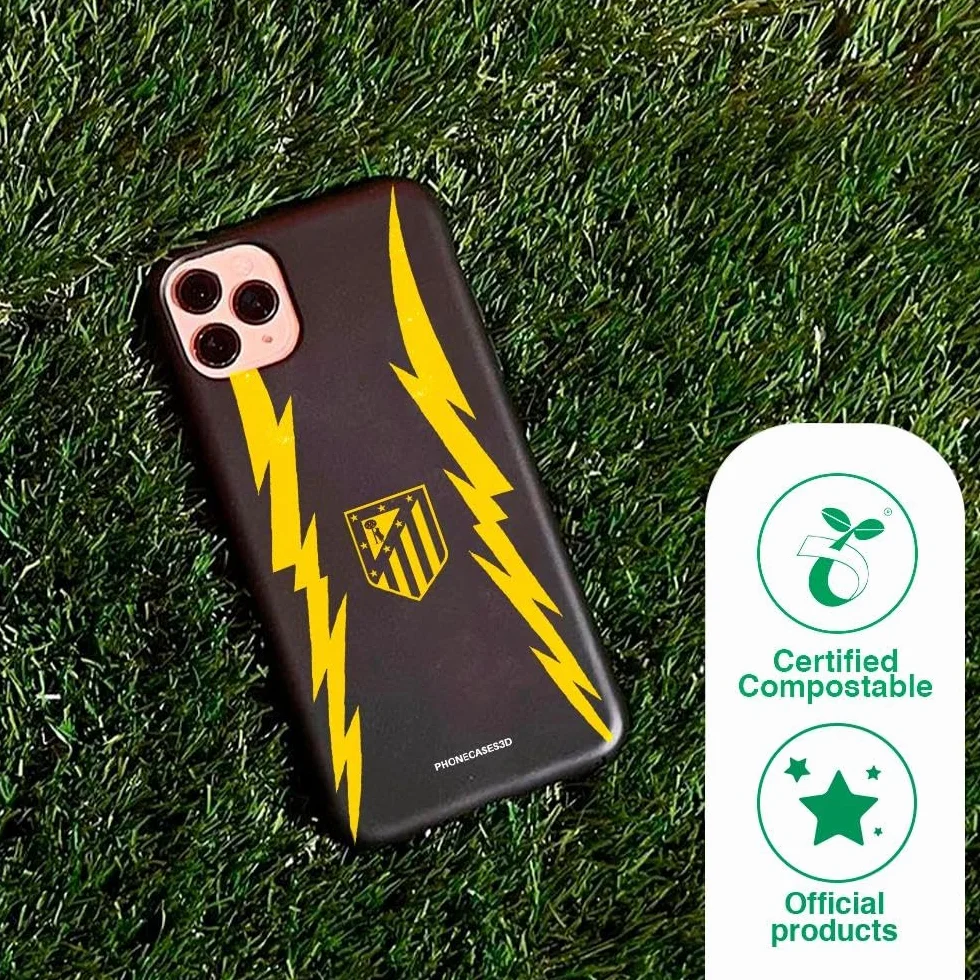 Funda Móvil Apple iPhone 13 Atlético de Madrid 2ª equipación Negro