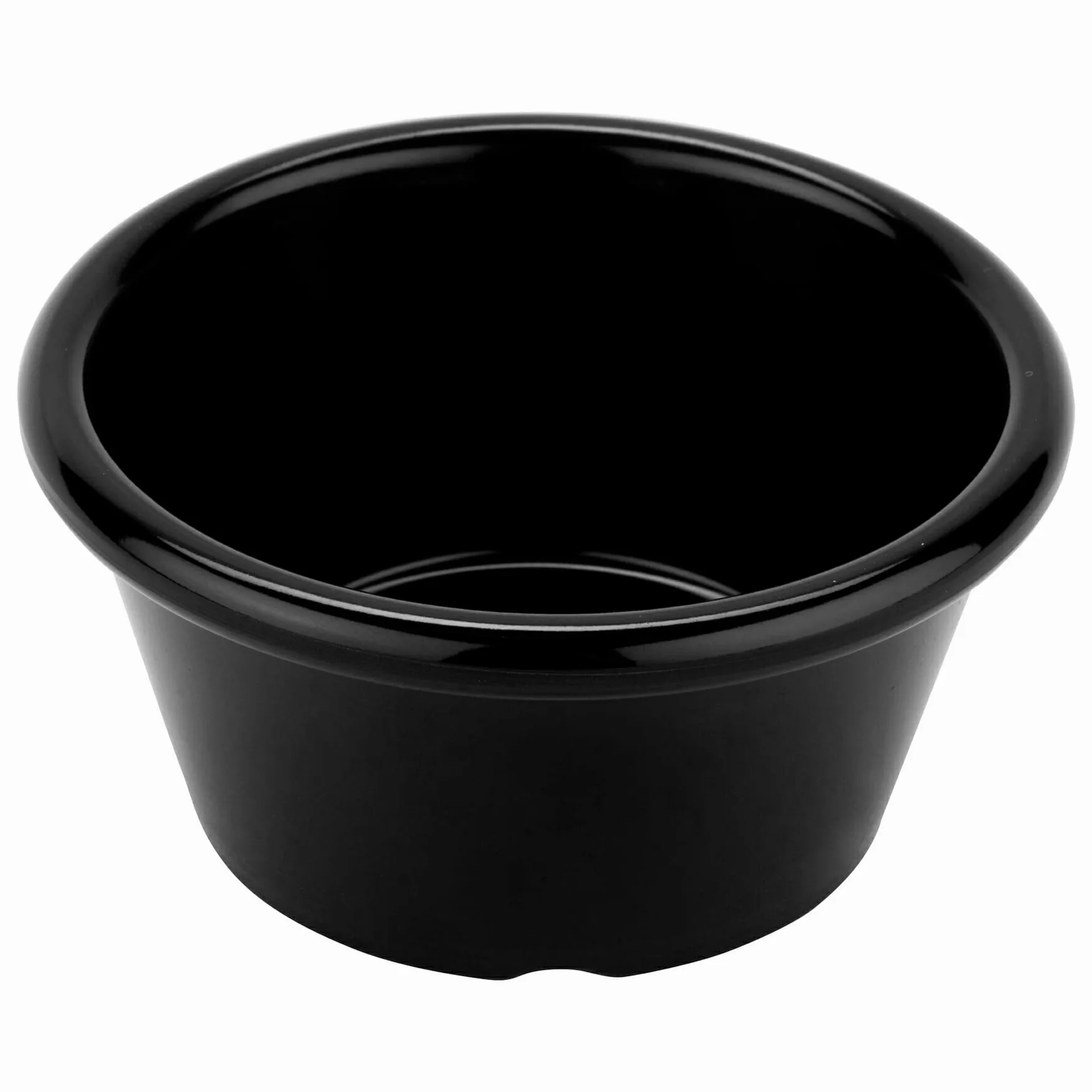 G.E.T. Enterprises - Ramequin, resistente a roturas, melamina (paquete de 12), Negro, 12
