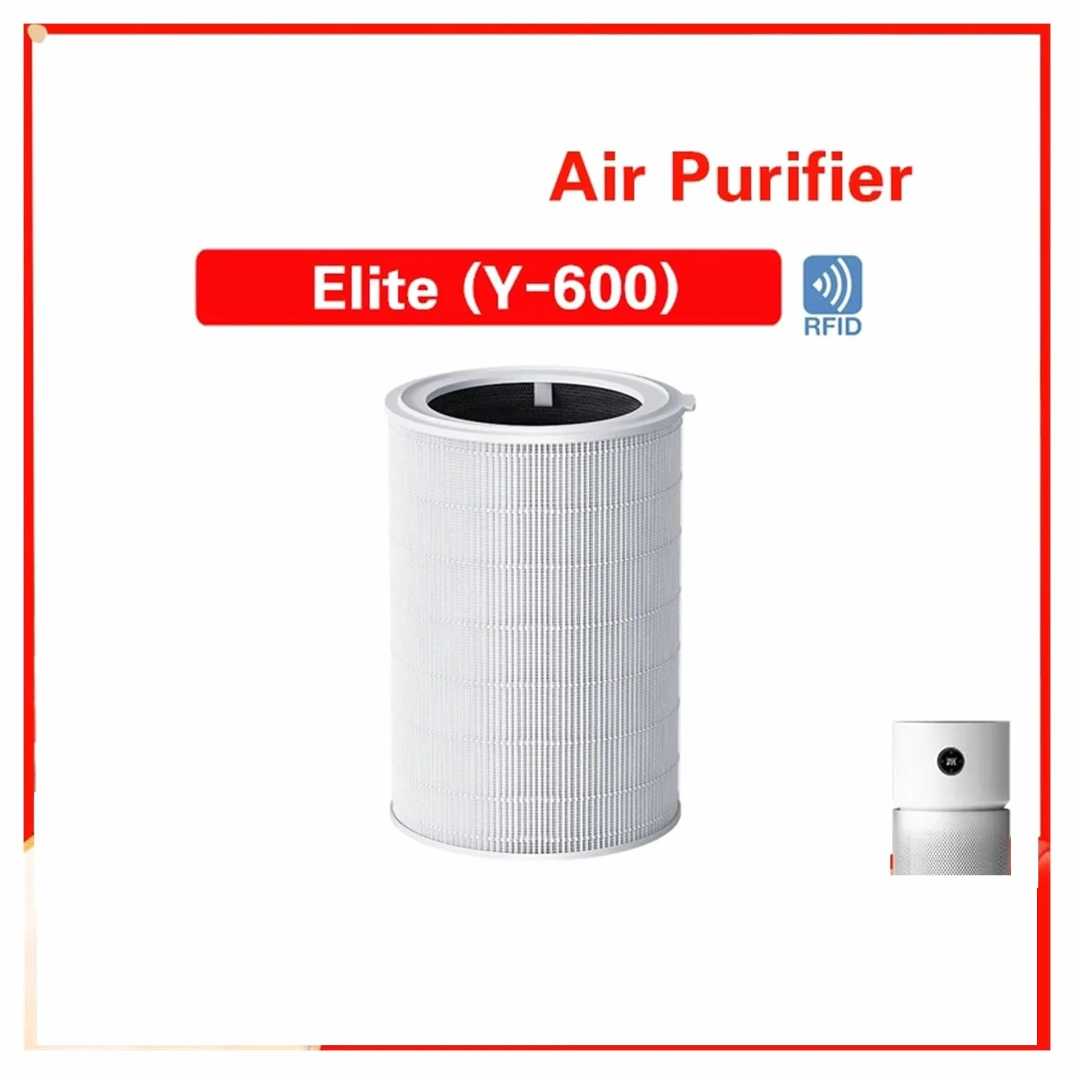 Compatible Con Xiaomi, Purificador De Aire Con Filtro De Carbono Elite Y-600(White)