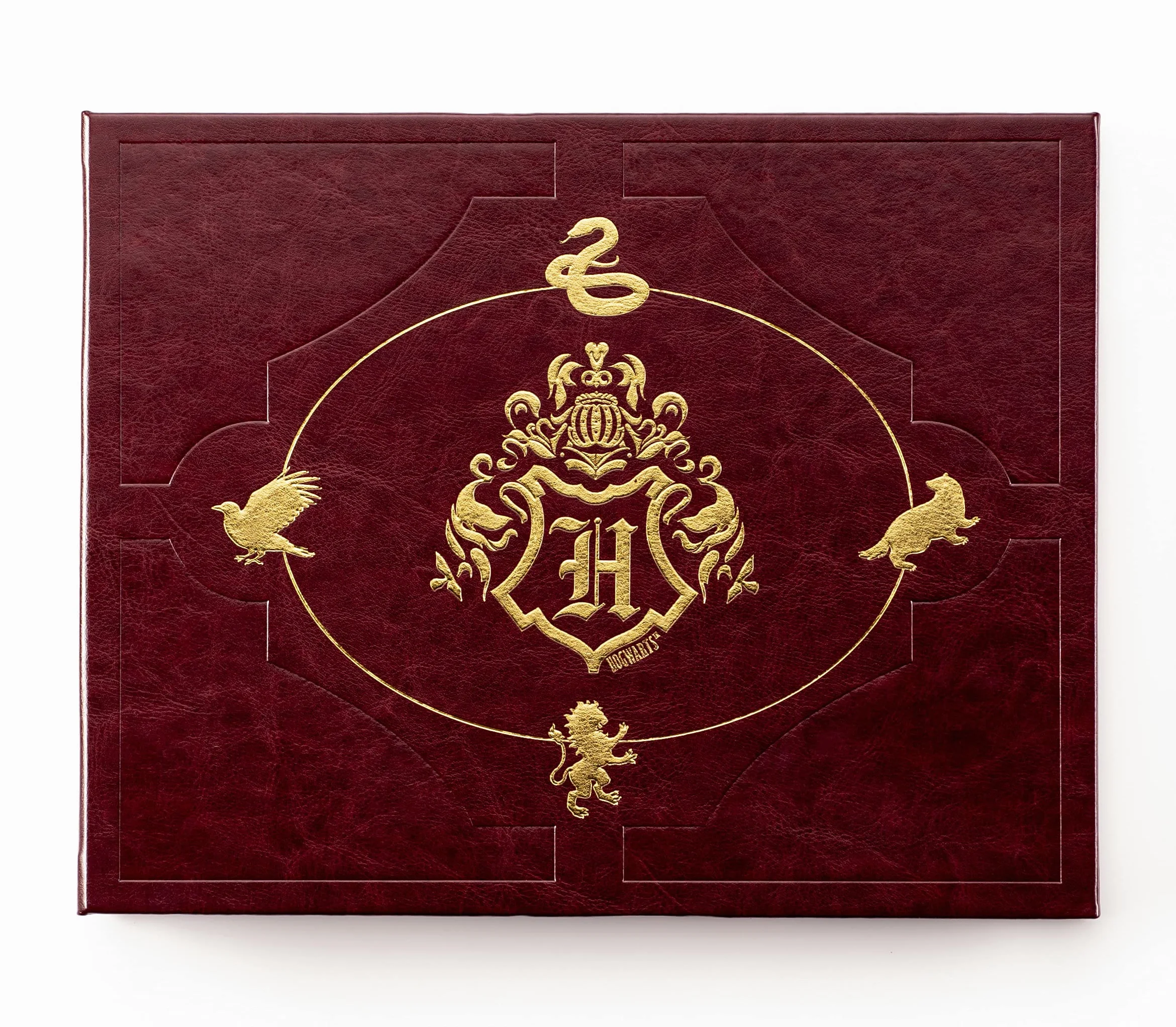 Conquest Journals - Álbum de fotos y álbum de recortes de Harry Potter, piel sintética, encuadernado con postes, 80 páginas de fotos gruesas de calidad de archivo para tus recuerdos mágicos, incluye