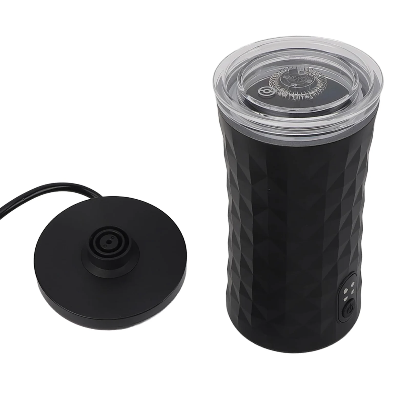 aqxreight Leche Eléctrica Frother 400W Formador de Espuma de Leche Automática 4-en-1 para Espuma de Espuma Numerosa y Espumosa Densa con Operación Tranquila (EU enchufe 220V)