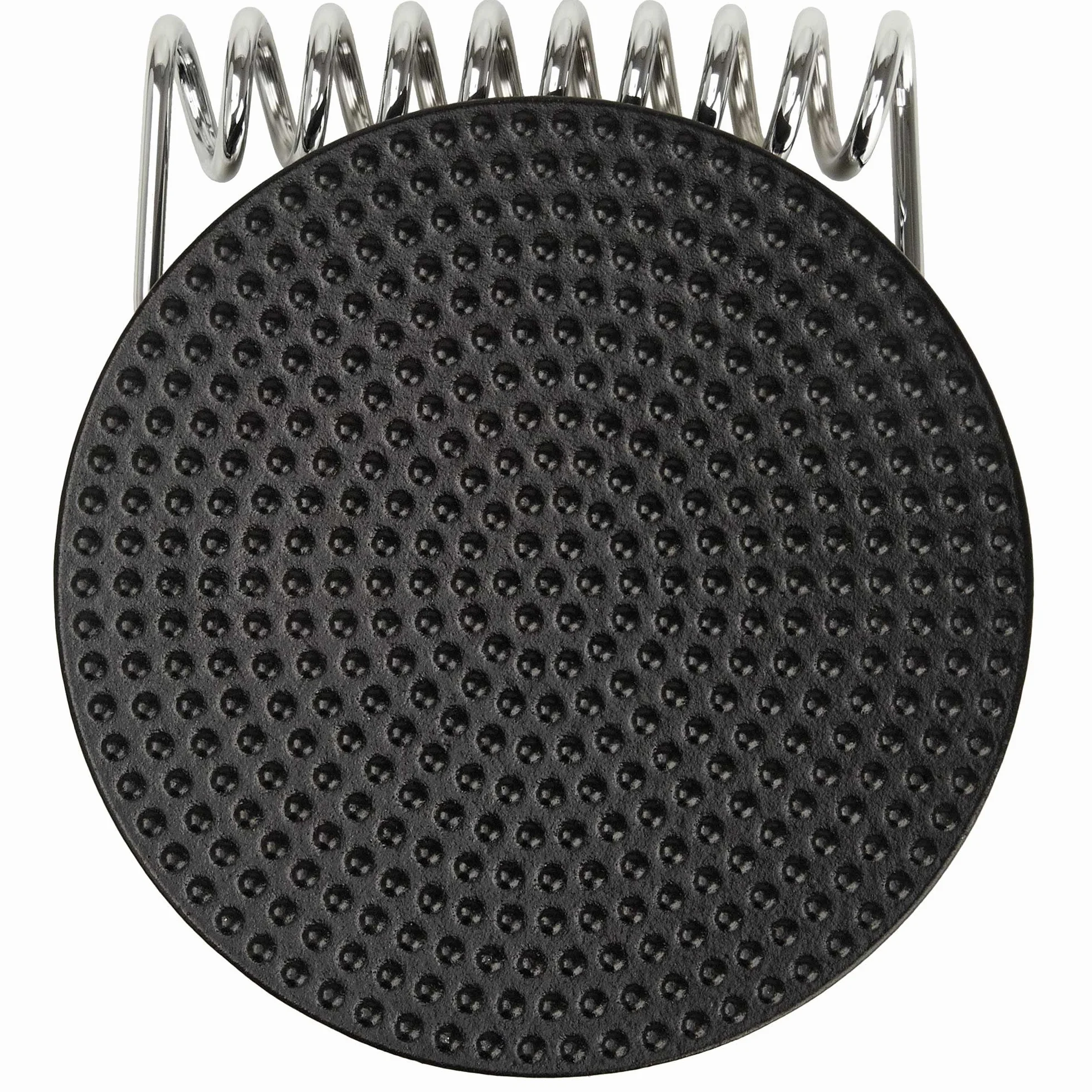 Victoria Prensa Hamburguesas Smash Burger Hierro Fundido Esmaltado 16,5cm Aplastador de Carne para Barbacoa Profesional, Mango Resistente al Calor, Libre de Tóxicos sin PTFE ni PFOA
