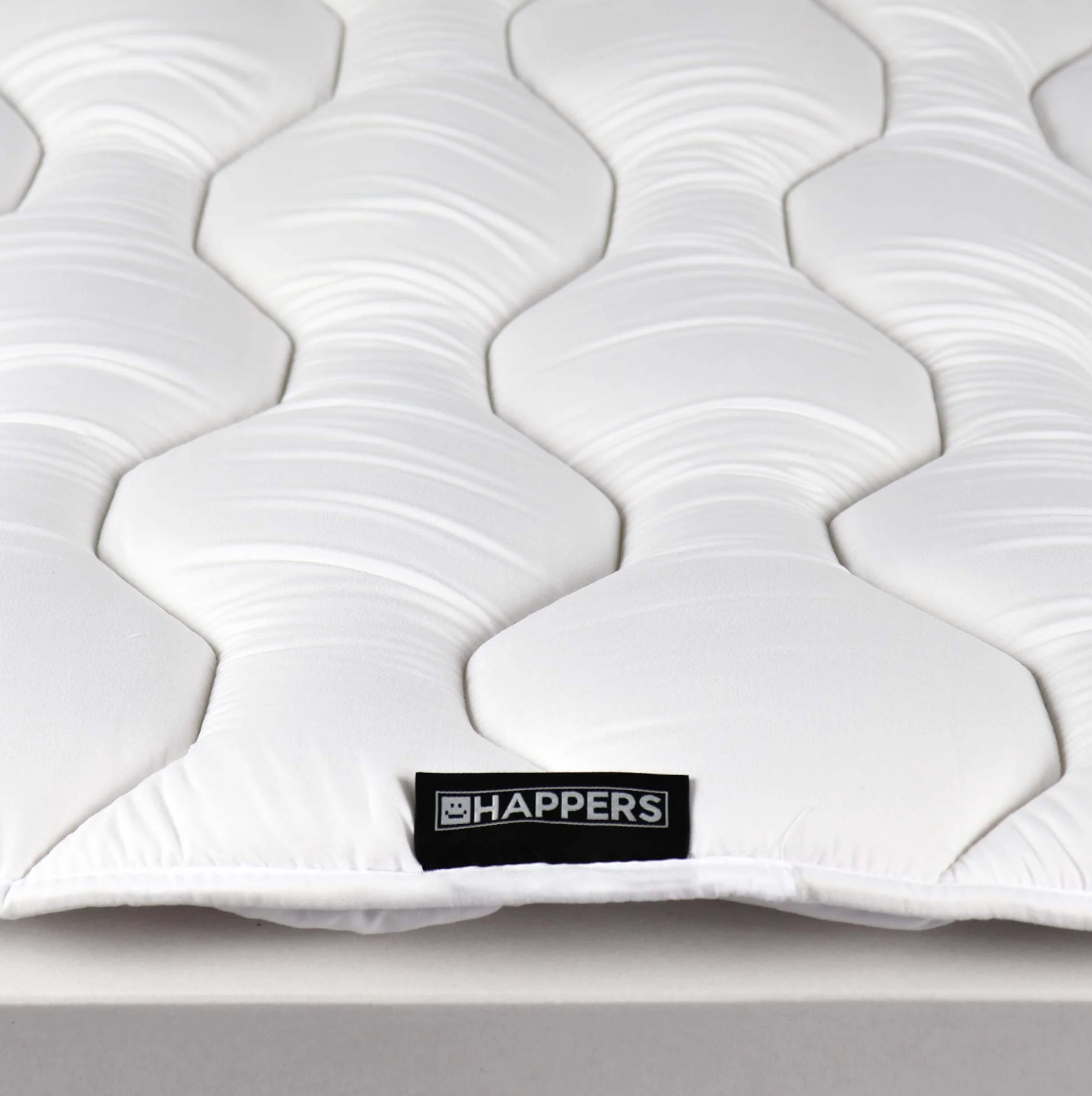 HAPPERS Topper Viscoelástico 105x190 y 3,5cm de Grosor, Fibra Hipoalergénica Tacto Pluma