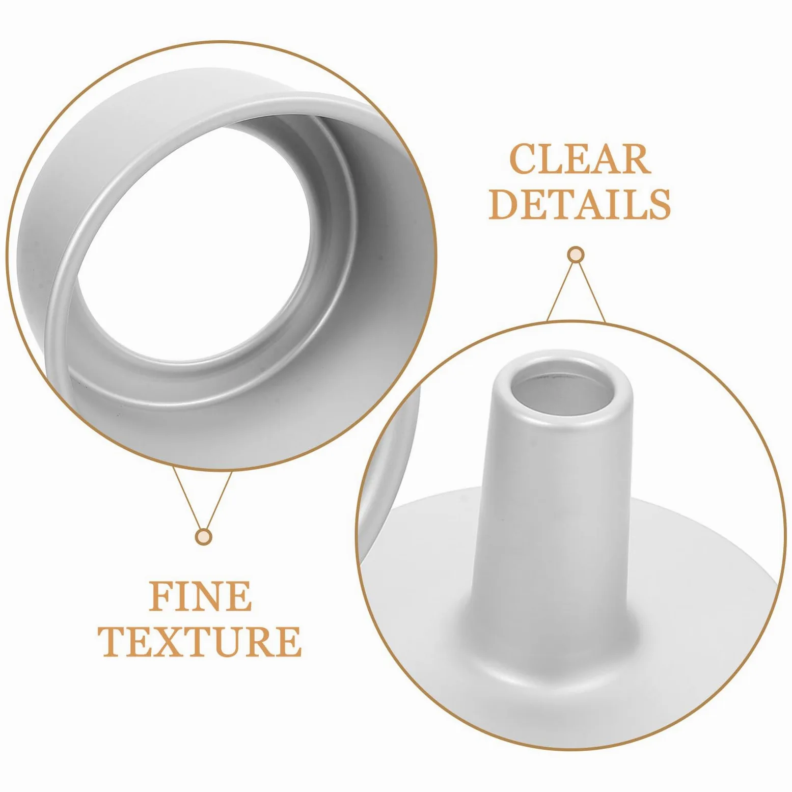 Housoutil Molde para Pastel Redondo de Aleación de Aluminio Base Desmontable Antiadherente 7 Pulgadas Juego de 3 Piezas Adecuado para Hornear Pasteles Tartas y Mousse